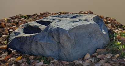 Камень Люкс-Лайт D75/30 серый