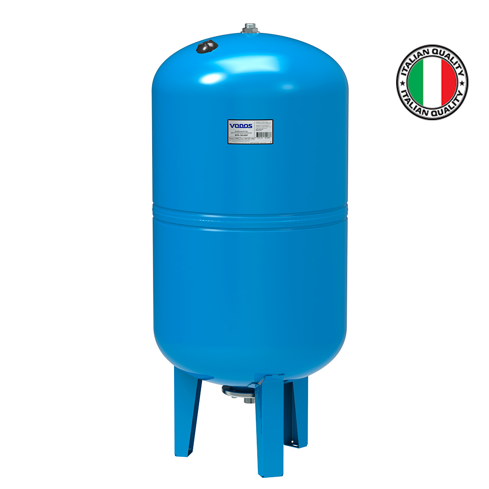 Гидроаккумулятор VODOS WTR 150 VERT (150 литров, 10bar, G1&quot;, +99°C,  мембрана EPDM SE.FA Italy)