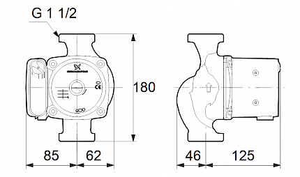 Насос  UPS 25-55  1x230V 50Hz Grundfos