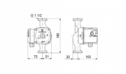 Насос  UPS 25-50  1x230V 50Hz Grundfos
