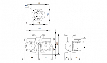 Насос  UPSD 40-80F  1x230V 50Hz Grundfos