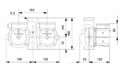 Насос  UPSD 32-50 1x230V 50Hz Grundfos