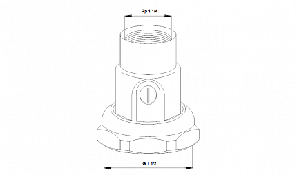 G  1 1/2 х Rp 11/4  GG  резьбовое б/р соединение с шаровым вентелем  (к-т 2 шт)                      Grundfos