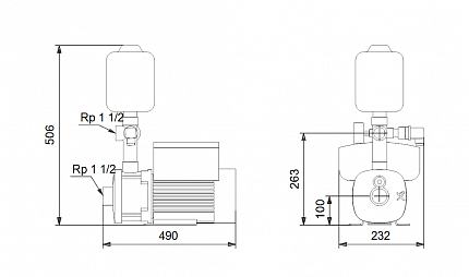 Насосная установка CMBE 10-54 1,5kW 1х230V Grundfos