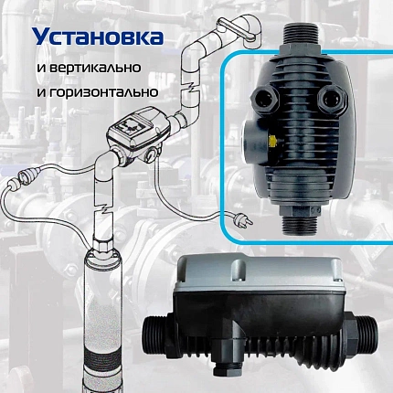 Пресс-контроль VODOS BRIO-M max.12A  1/N/PE ~230V 50-60Hz  IP65