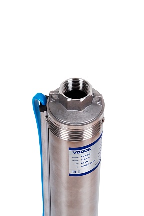 Скважинный насос VODOS SKU 4-80 с кабелем1.5м (1х230В,  1,5 кВт, 1 1/4")