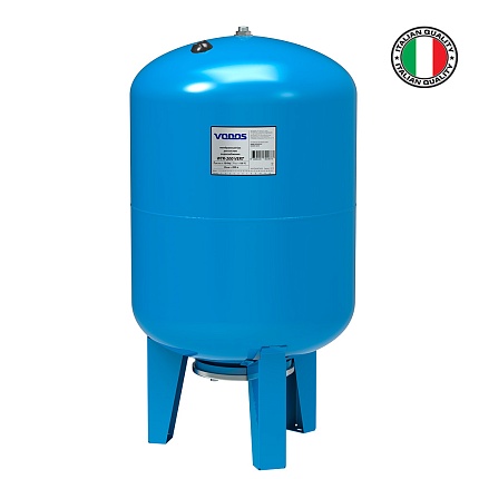 Гидроаккумулятор VODOS WTR 200 VERT (200 литров, 10bar, G 1 1/4", +99°C,  мембрана EPDM SE.FA Italy)