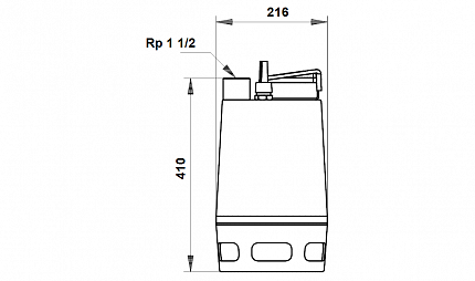 Насос  AP 35.40.08.A3 V ~3х400V 50Hz  1,1/0,7kW  Rp 1 1/2  с кабелем 10м Grundfos