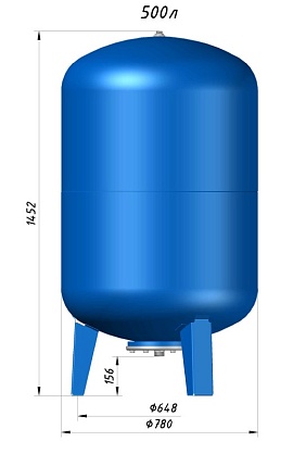 Гидроаккумулятор VODOS WTR 500 VERT