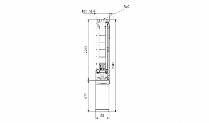 Насос скважинный SP 11 - 27 3х380V P 5,5 кВт  4 Grundfos