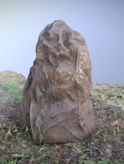 Камень D30/50, рельеф "Люкс" коричневый
