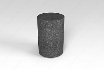 Декоративная фигура Flox Цилиндр черный гранит 