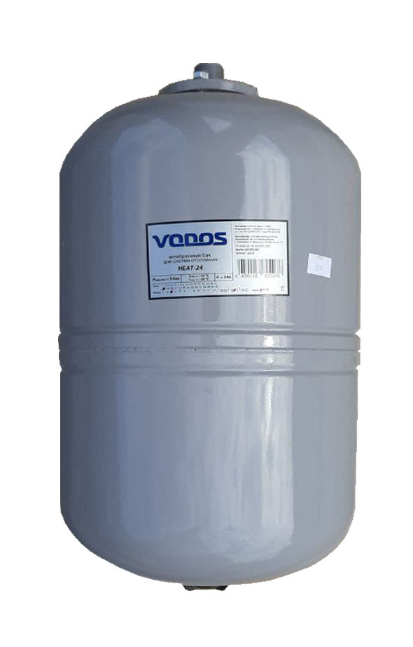 Бак мембранный для отопления VODOS HEAT 35л  ( 5bar, G 3/4 `` НР, мембрана EPDM +100`C  SE.FA  Italy)