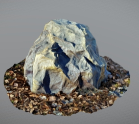 Камень Люкс D80/50 серый