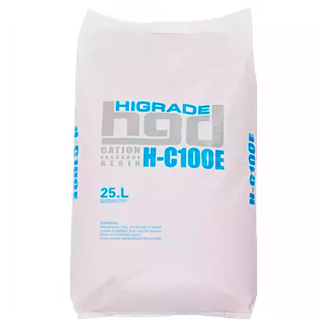 Ионообменная смола HIGRADE RESIN H-C100E (25л, )
