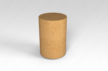 Декоративная фигура Flox Цилиндр песочный гранит 