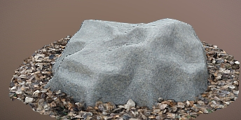 Камень 170х140/70 серый