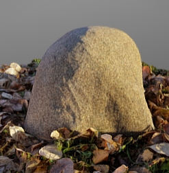 Камень D30/30 коричневый