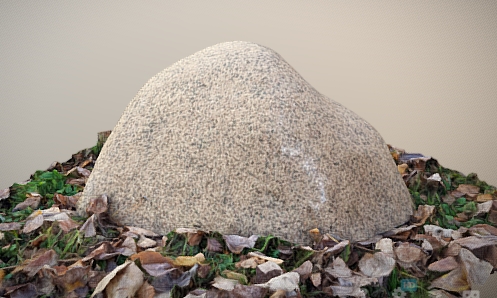 Камень D40x60/40 коричневый