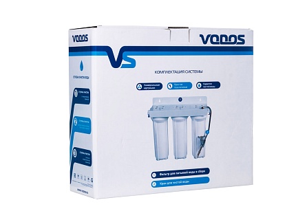 Vodos TRIO PR303 Установка для подготовки питьевой воды 3-х ступени.