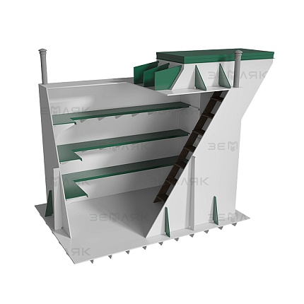 Погреб ЗЕМЛЯК Комфорт 3000x2000x2500 мм