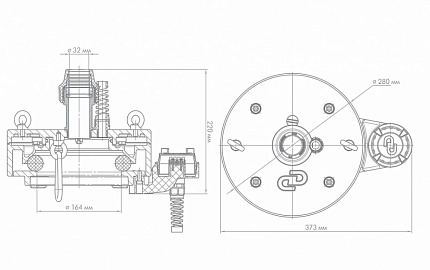 Оголовок скважинный ОСАБ 130-140/32  чугунный