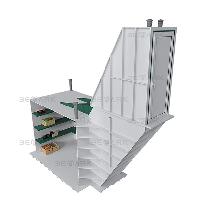 Погреб ЗЕМЛЯК Премиум Плюс 4500x2000x2500 мм