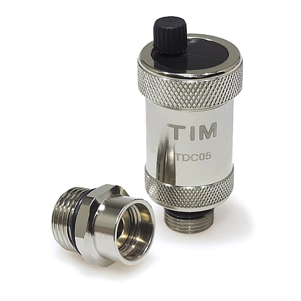 1/2" Воздухоотводчик автоматический компактный с запорным клапаном хромированный