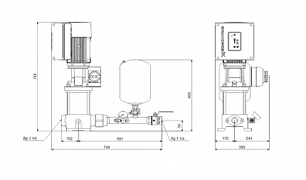 Насосная установка  Hydro Solo E CRE  3-15  U2 A-A-AD-U