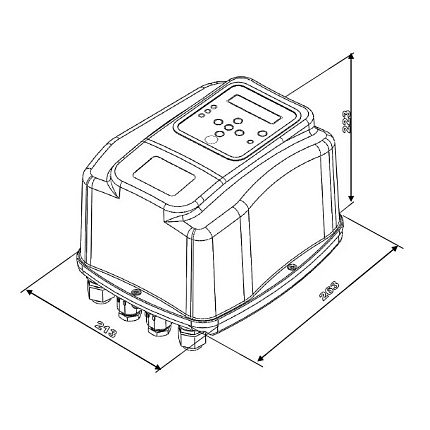 Nettuno Частотный преобразователь Выход 400V 13A В комплекте с набором для настенного крепления