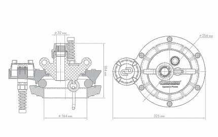 Оголовок скважинный ОСПБ 140-160/32 пластиковый