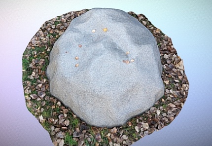 Камень D100/30 серый