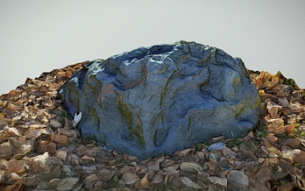 Камень Люкс-Лайт D80/30 серый