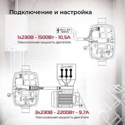 SIRIO Universal Частотный преобразователь (однофазный вход - однофазный/трёхфазный выход)