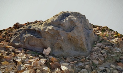Камень Люкс-Лайт D80/30 коричневый