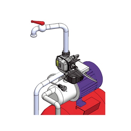 SPIN Реле потока 115-230V 12A автоперезапуск(60 мин/4попыт) IP65 вх/вых 1 внешнее соединение(штуцер), клапан с отверствием.