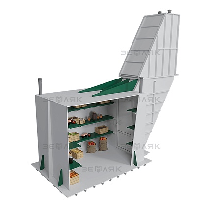 Погреб ЗЕМЛЯК Премиум Плюс 6000x2000x2500 мм