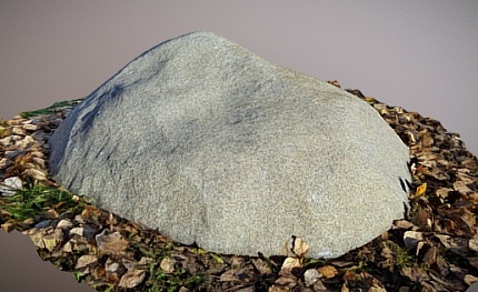 Камень D100x90/30 серый