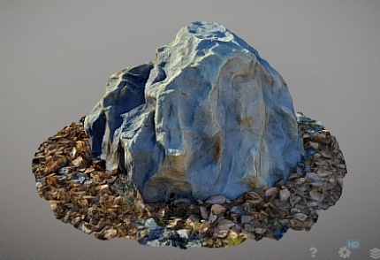 Камень Люкс D80/50 серый
