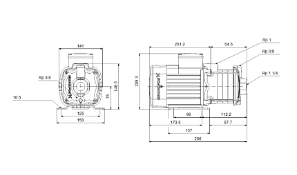 Насос CM-А 5-2 A-R-A-E-AVBE 0.5 kW 1x230 50Hz