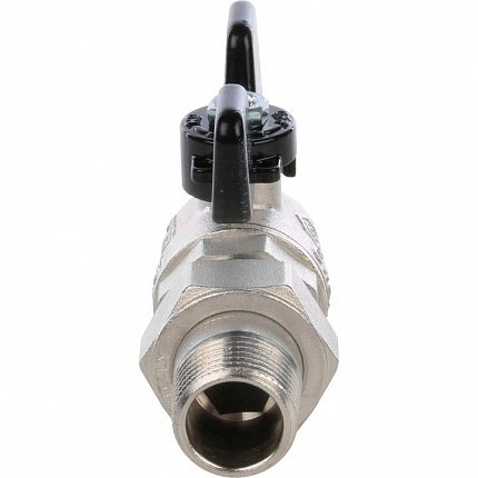 STOUT Кран шаровой полнопроходный угловой с американкой, ВР/НР, ручка бабочка 1/2