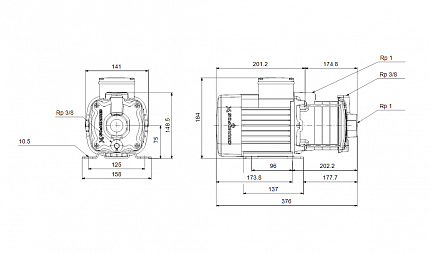 Насос CM-A 1-7 A-R-A-E-AVBE 0,65kw 3x400B