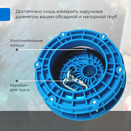 ОСВ 130-140/32 оголовок VODOS для скважины (композитный) 