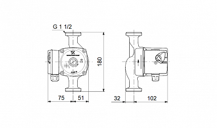 Насос  UPS 25-30  1x230V 50Hz Grundfos