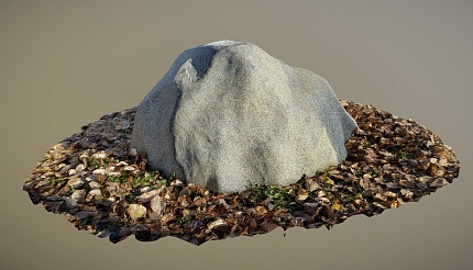 Камень D80/50 серый