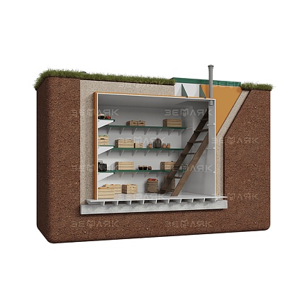 Погреб ЗЕМЛЯК Комфорт 2500x2000x2500 мм