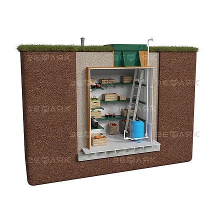 Погреб-К Земляк 2500х2000 (муфта 133)