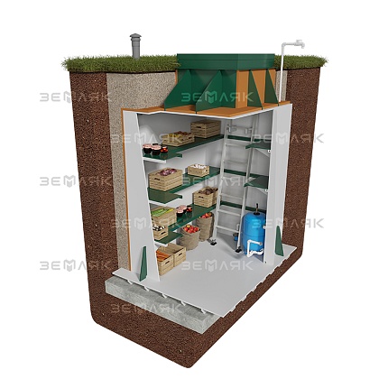 Погреб-К Земляк 3000х1500 (муфта 159)