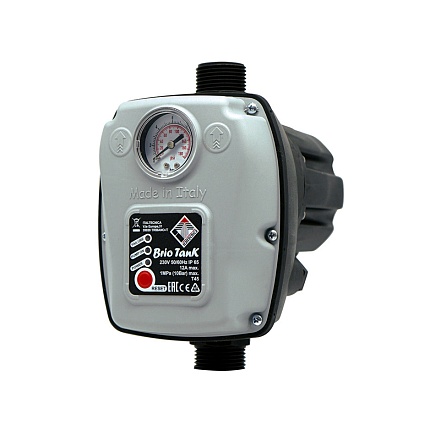 Пресс-контроль Italtecnica BRIO TANK (без кабеля)  230V 12A с манометроми и резервуаром для воды, с перезапуском