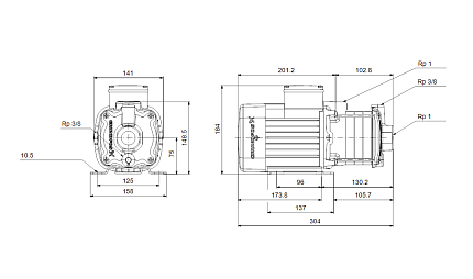 Насос CM-А 1-3 A-R-A-E-AVBV 0,46 kW 3x400Hz